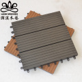 Wood plastic composite floor tiles WPC DIY outdoor solid tile interlock pavement interlocking co-extrusion anti slip floor tile